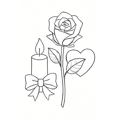 Beautiful Rose Coloring Pages for Kids 2026 | PDF Download