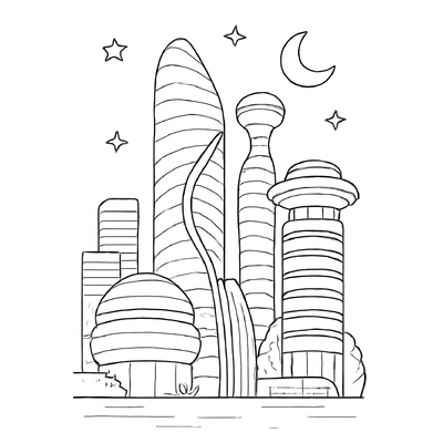 City Coloring Pages for Kids 2026