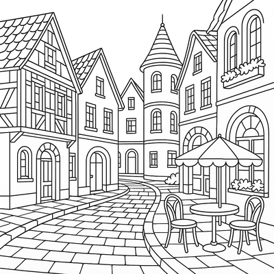 City Coloring Pages for Kids 2026