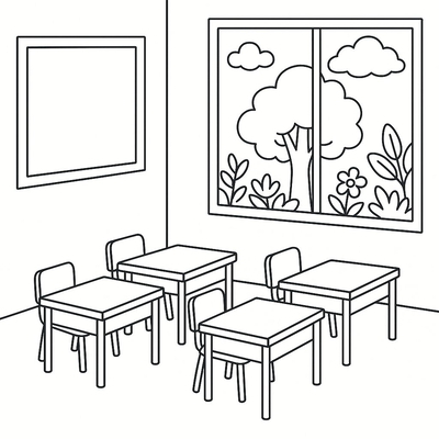 Classroom Coloring Pages for Kids 2026 – Fast PDF Download
