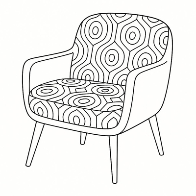 Cute Chair Coloring Pages for Kids 2026 – Adorable PDF Sheets