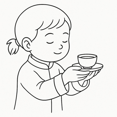 Cutest Lunar New Year Greeting Coloring Pages for Kids 2026