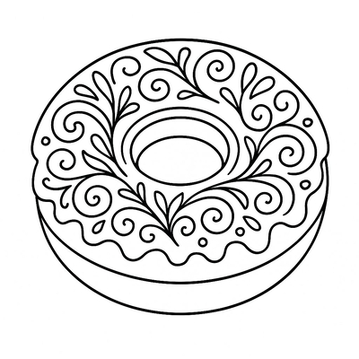 Donut Coloring Pages for Kids 2026
