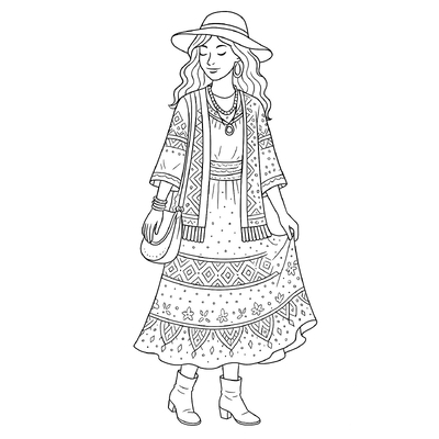 Fashion Design Coloring Pages for Kids 2026
