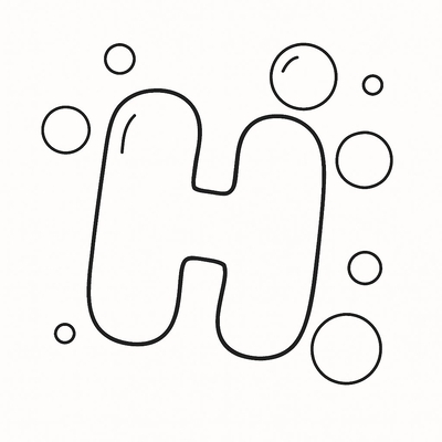 Letter H Coloring Pages for Kids 2026 – Free Images &amp; PDF