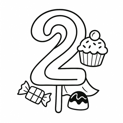 Number 2 Coloring Pages for Kids 2026 | Free PDF Download