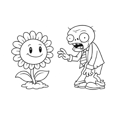 Plants vs. Zombies 2 Coloring Pages for Kids 2026 – PDF