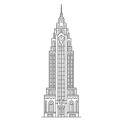 Skyscraper Coloring Pages for Kids 2026 – PDF Images