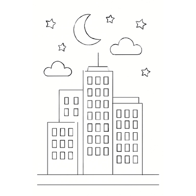 Skyscraper Coloring Pages for Kids 2026 – PDF Images