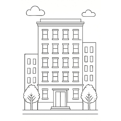 Skyscraper Coloring Pages for Kids 2026 – PDF Images