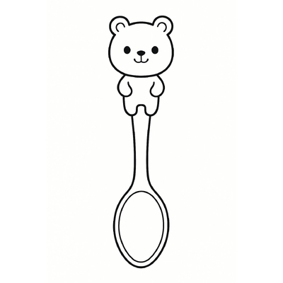 Spoon Coloring Pages for Kids 2026