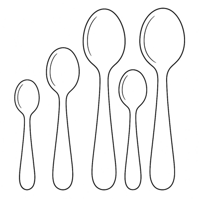 Spoon Coloring Pages for Kids 2026