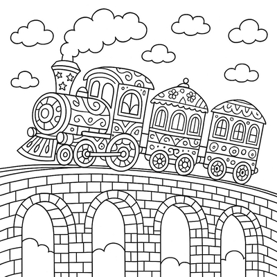 Train Coloring Pages for Kids 2026