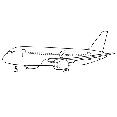 Vietnam Airlines Airplane Coloring Pages for Kids 2026