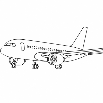 Vietnam Airlines Airplane Coloring Pages for Kids 2026