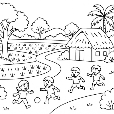 Vietnamese Fairy Tale Coloring Pages for Kids 2026