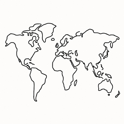 World Map Coloring Pages for Kids 2026 – Free Pictures &amp; PDF
