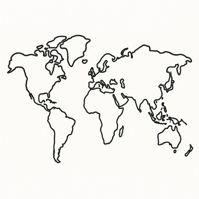 World Map Coloring Pages for Kids 2026 – Free Pictures &amp; PDF