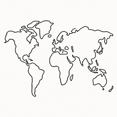 World Map Coloring Pages for Kids 2026 – Free Pictures &amp; PDF
