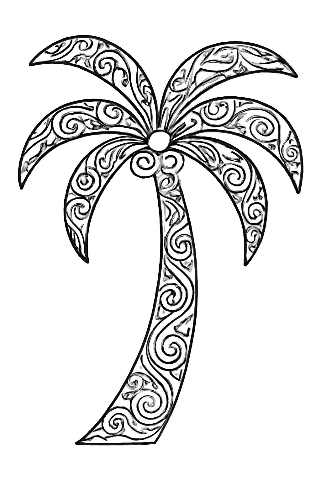 Artistic Palm Tree