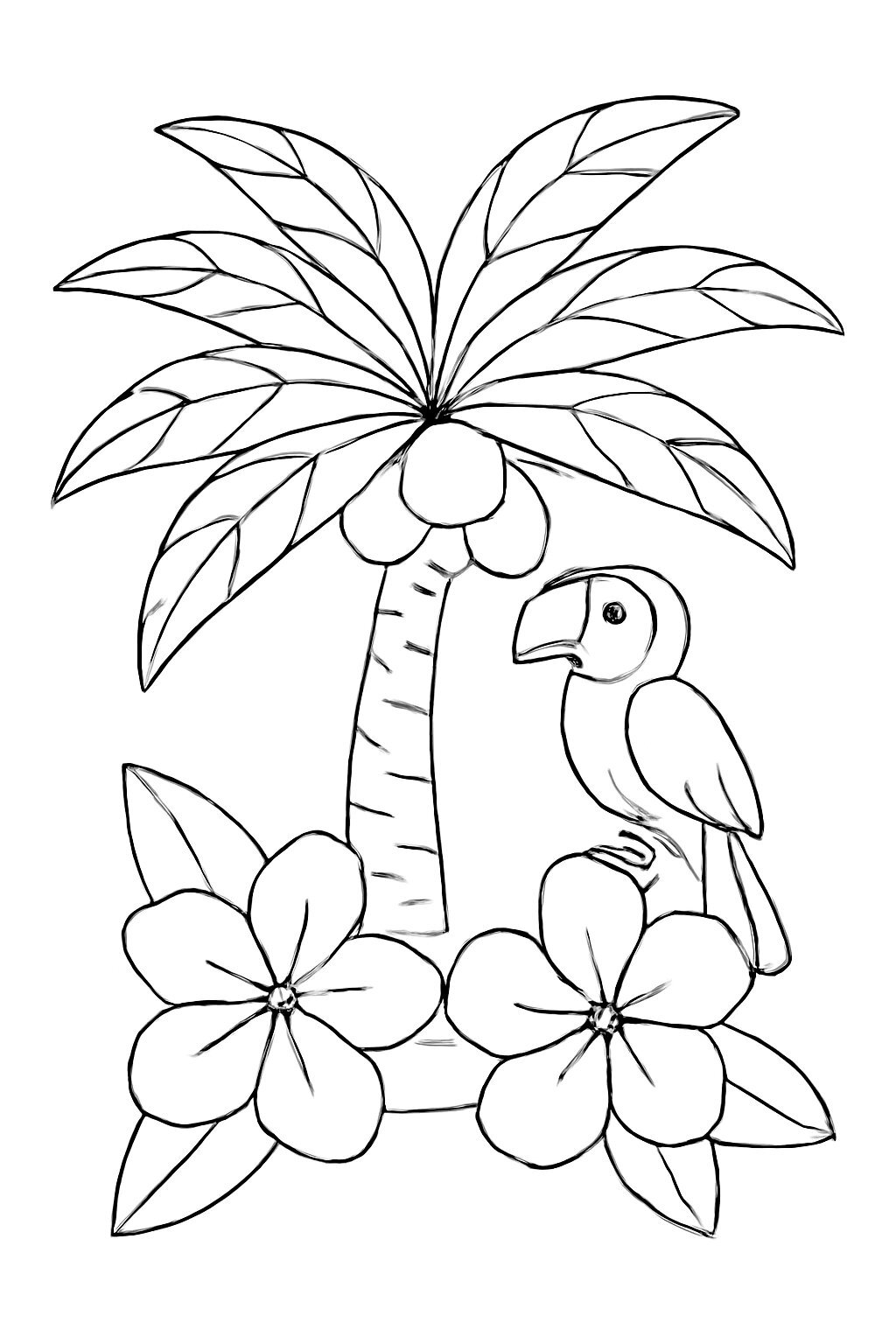 Tropical Coconut Tree