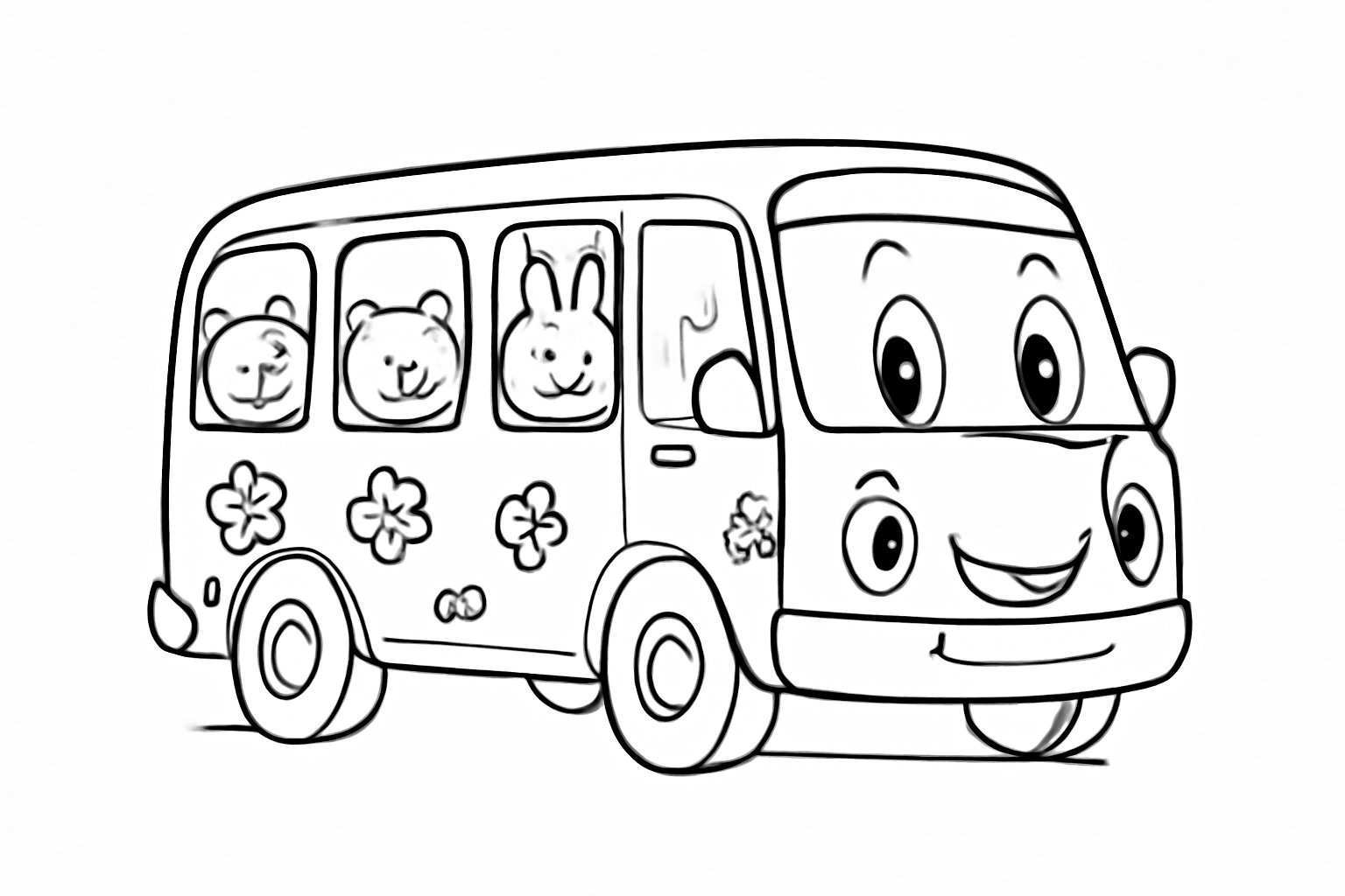 Animated Passenger Bus