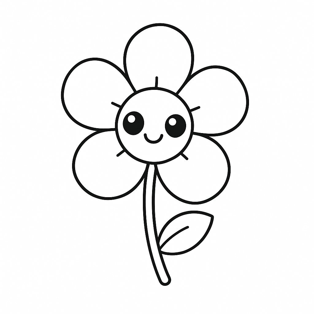 Chibi Five-Petal Flower