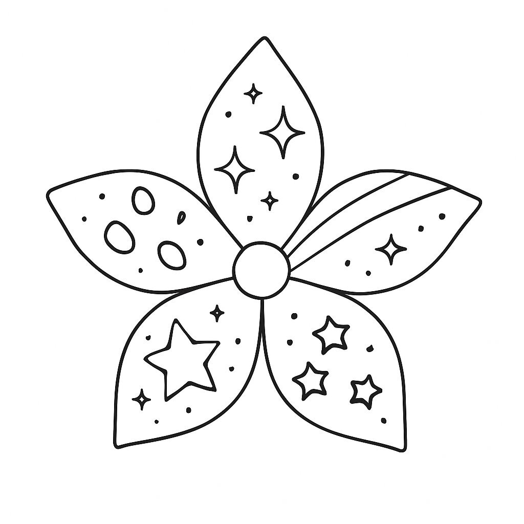 Fantasy Five-Petal Flower