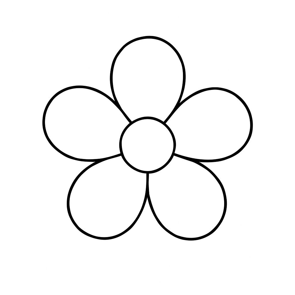 Classic Five-Petal Flower