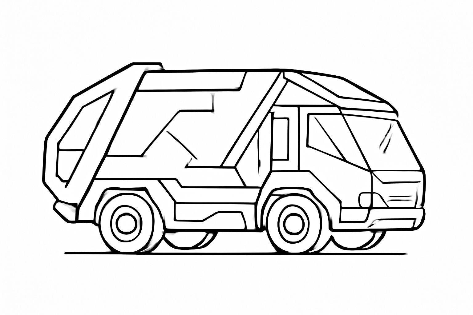 Garbage Truck Coloring Pages for Kids 2026 – PDF Coloring Sheets