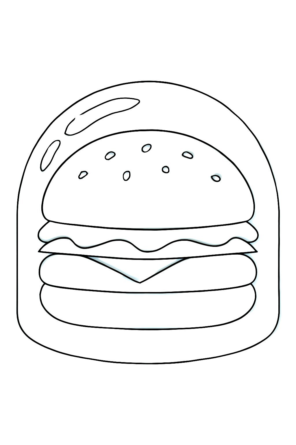 Transparent Crystal Hamburger