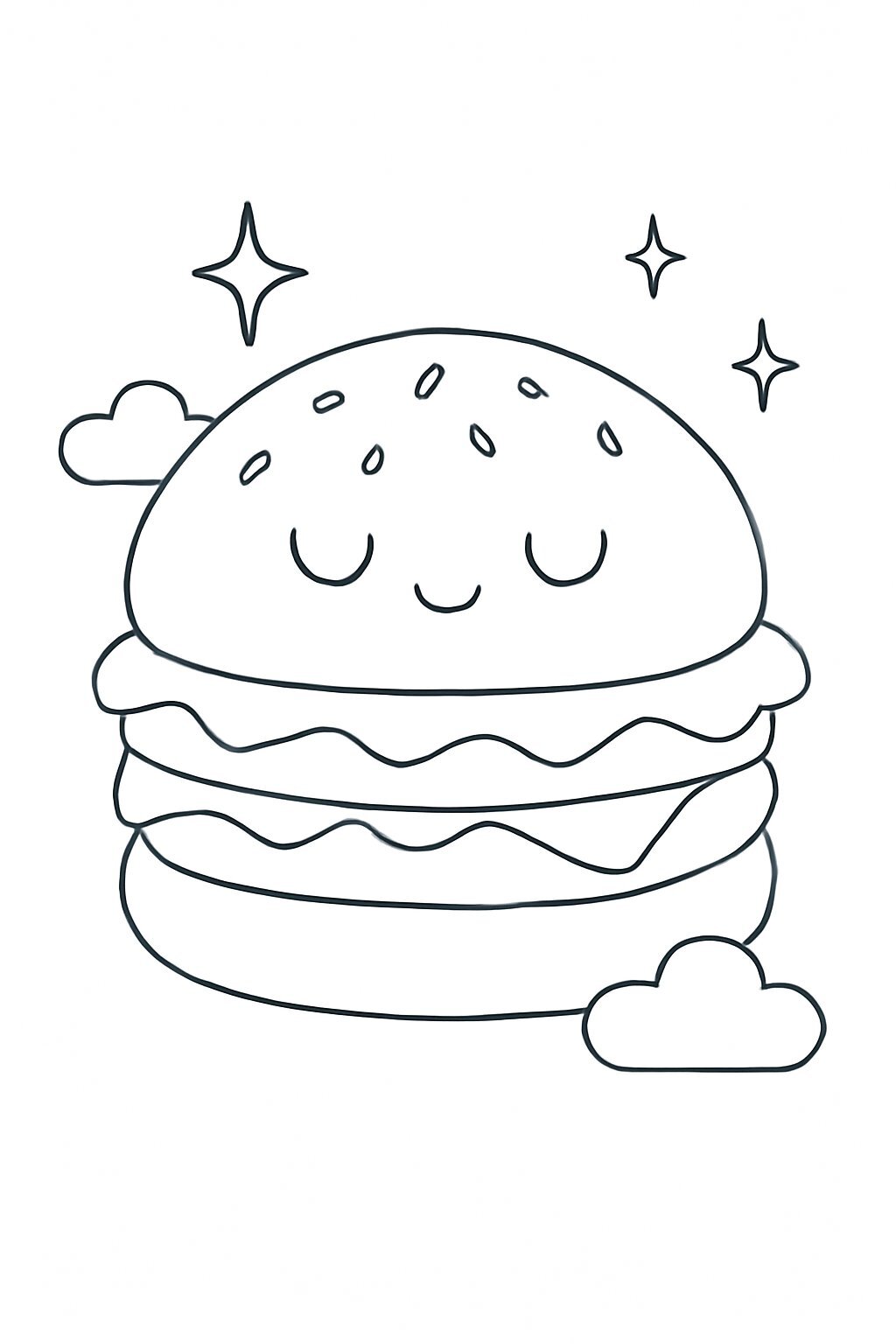 Dreamy Pastel Hamburger