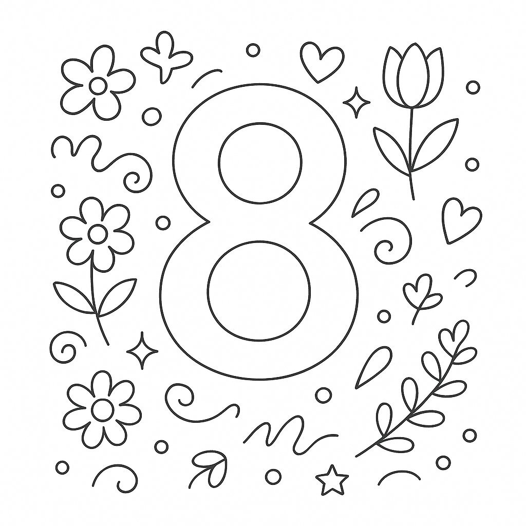 Women's Day Doodle Card