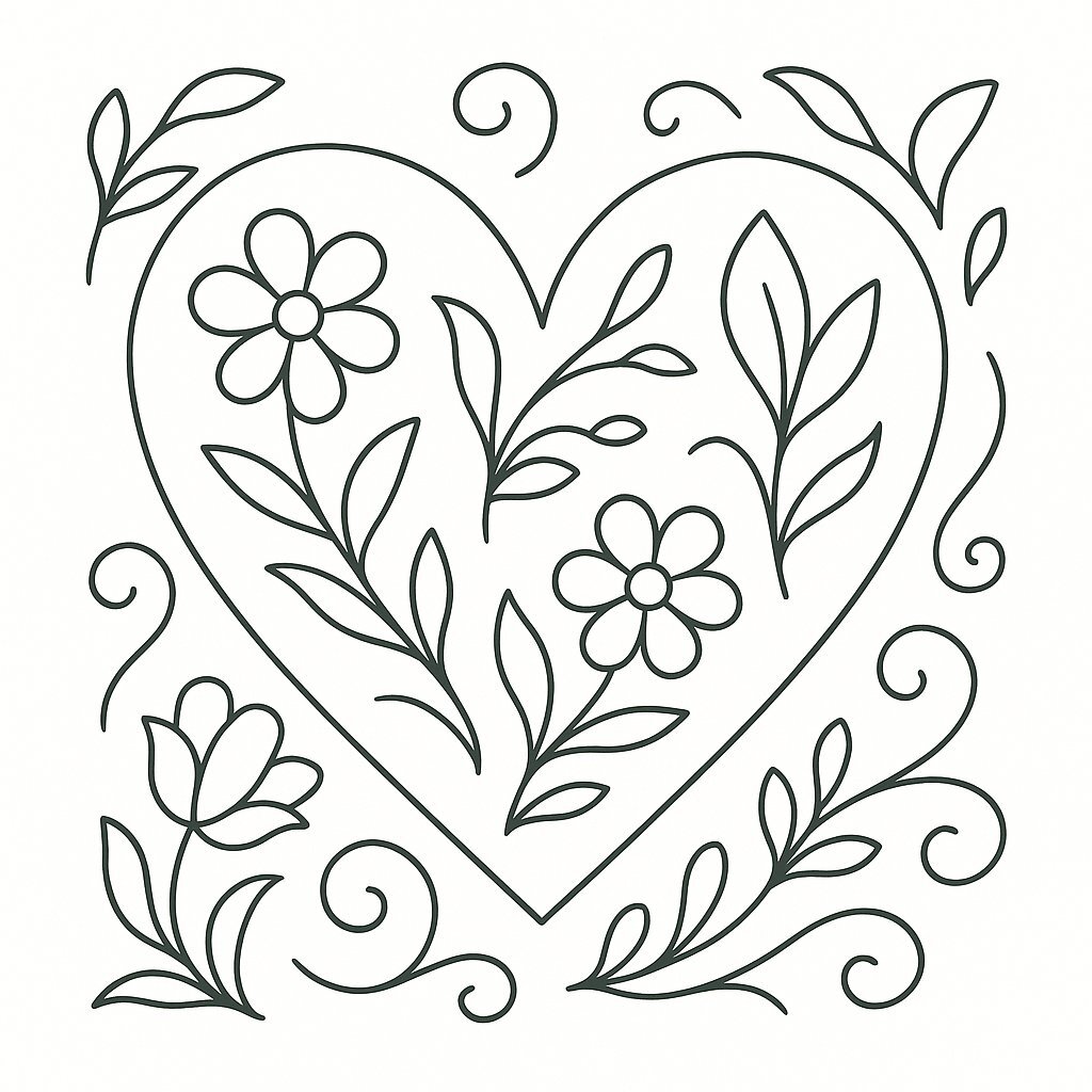 Heart-Themed Women’s Day Card