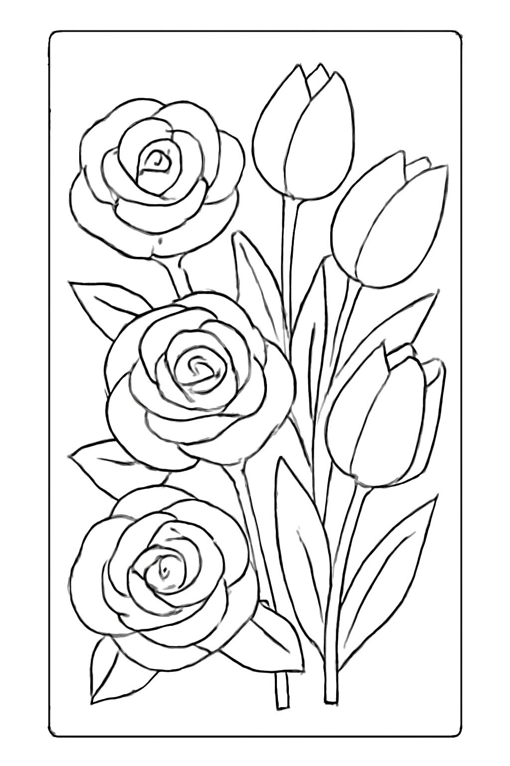 Fresh Flower Women’s Day Card