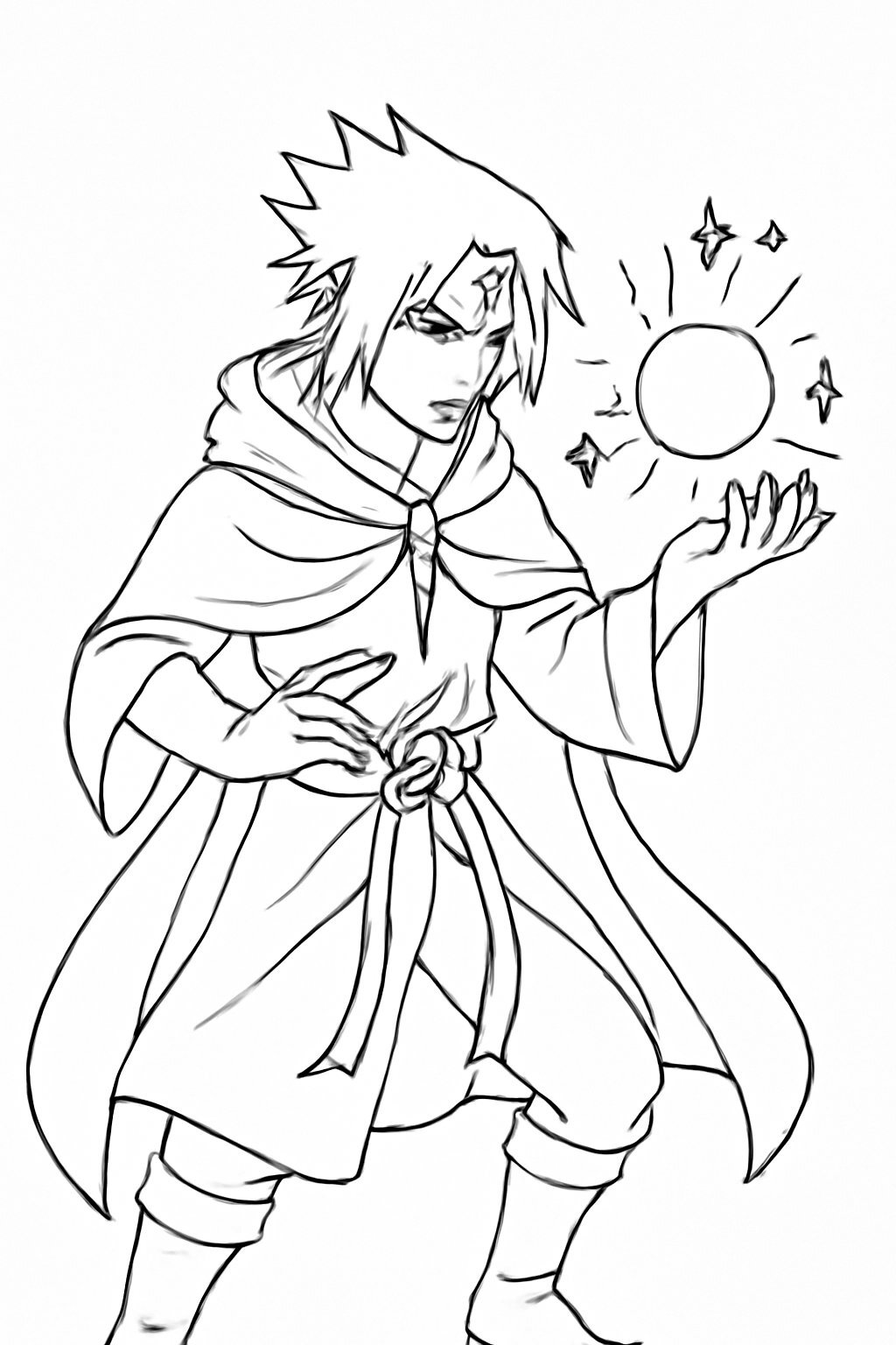 Sasuke Coloring Pages for Kids 2026 – Free PDF Download