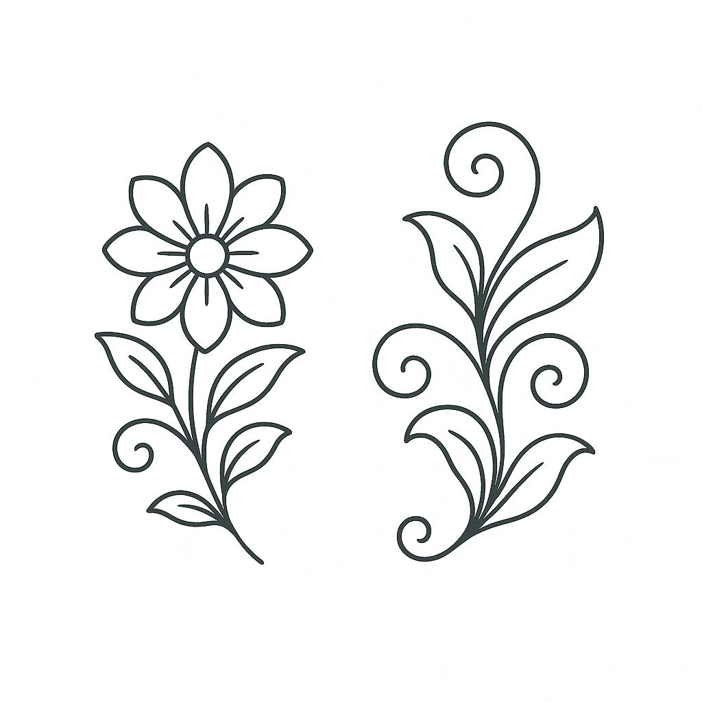 The Artistic Floral Pair