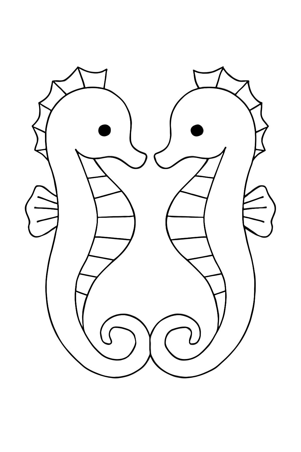 Seahorse Coloring Pages for Kids 2026 – Free PDF Download