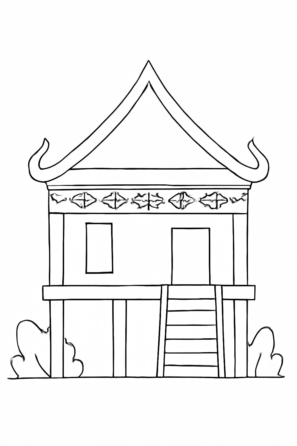 Thai Ethnic Stilt House