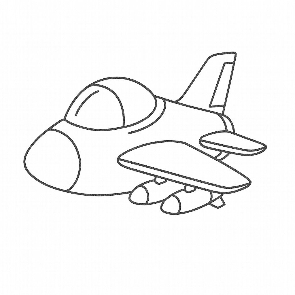 Cartoon Fighter Jet