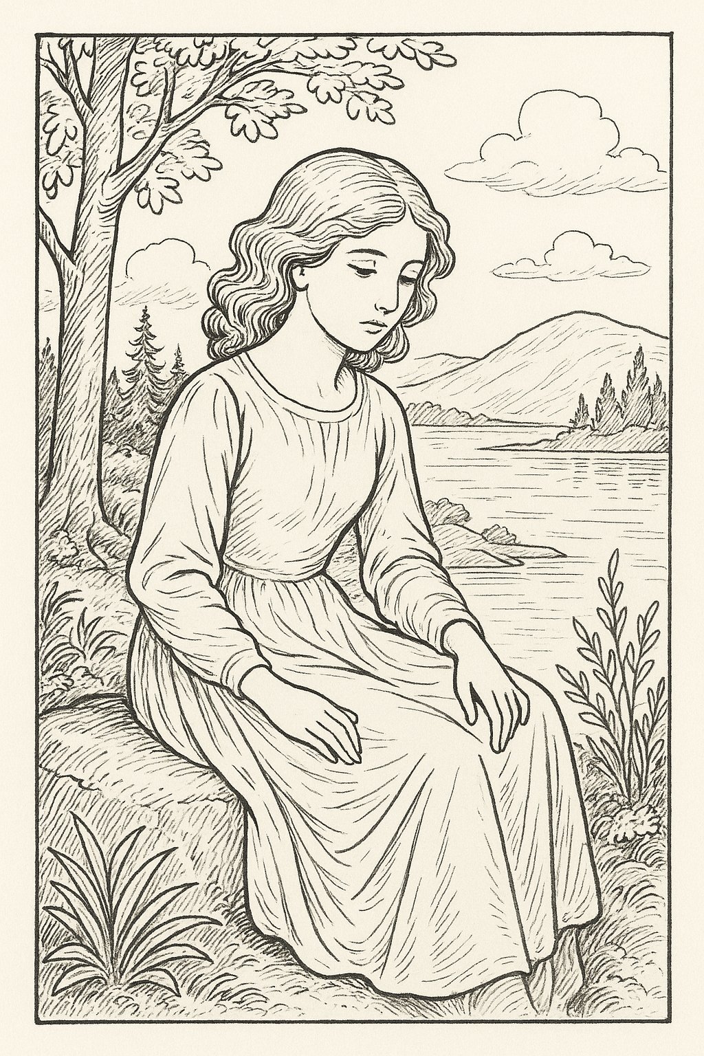 Vintage Book Illustration Style
