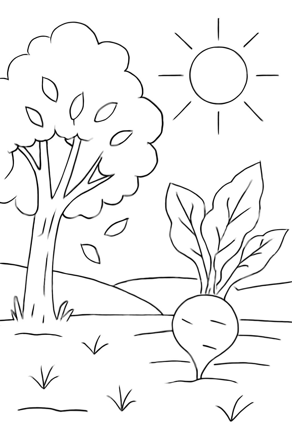 The Turnip Folk Tale Coloring Pages for Kids 2026