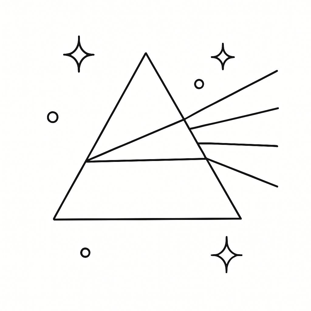 Transparent Crystal Triangle