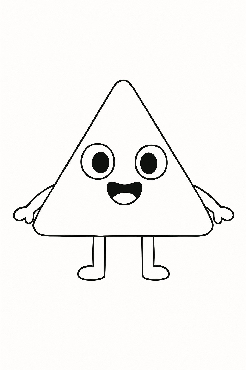 Cute Cartoon Triangle