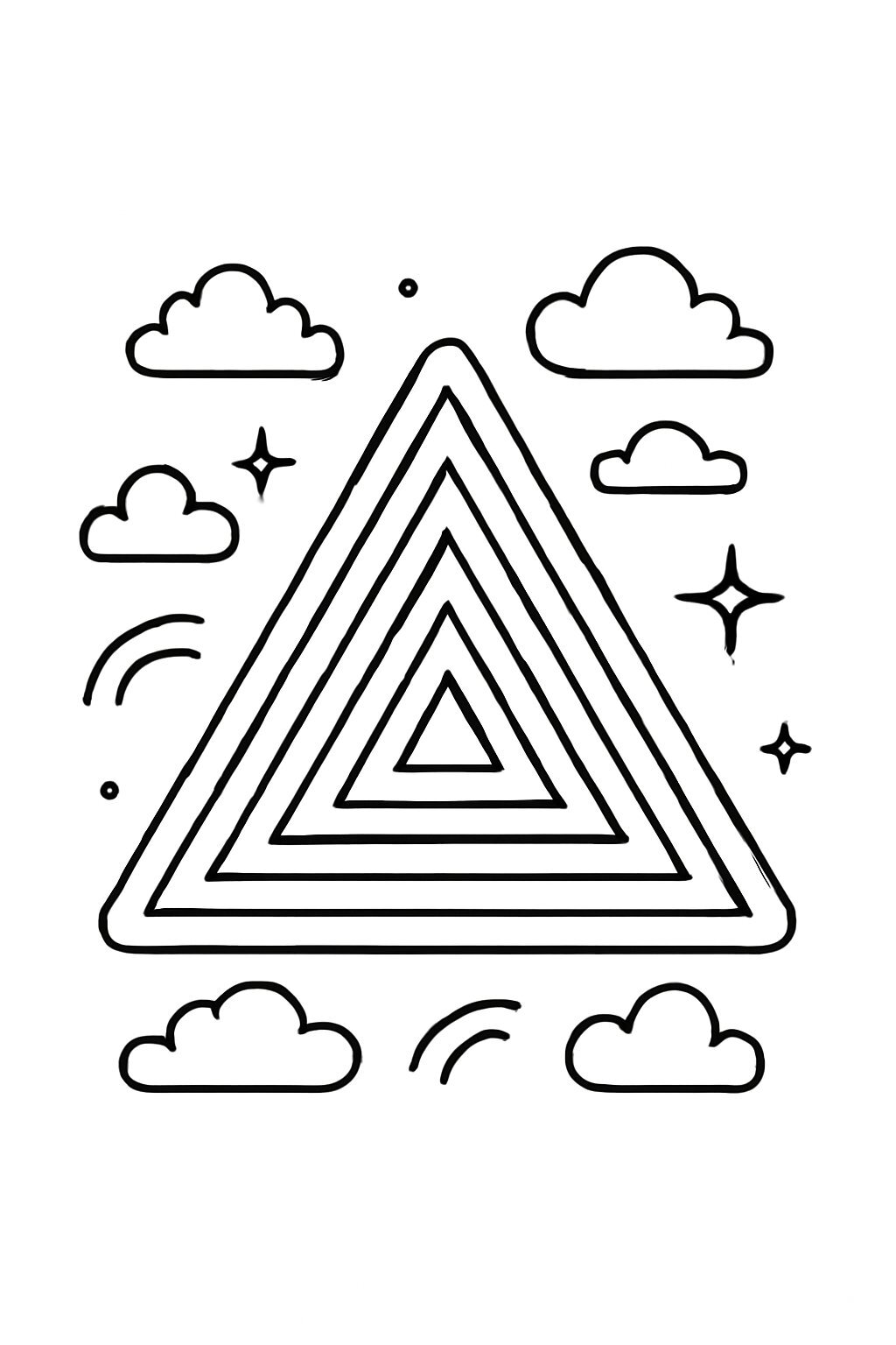 Triangle Coloring Pages for Kids 2026 – Free PDF Download