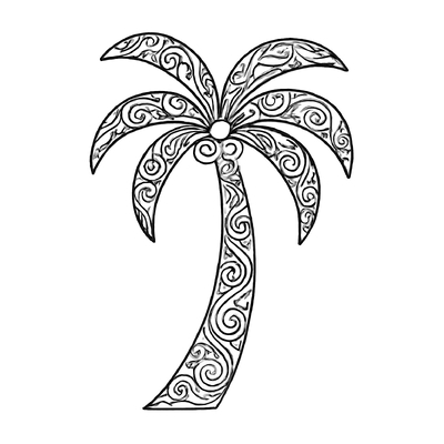 Coconut Tree Coloring Pages for Kids 2026 – Free PDF Download