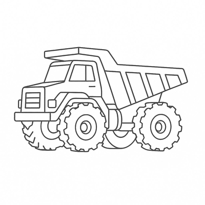 Dump Truck Coloring Pages for Kids 2026 – New and Beautiful Designs