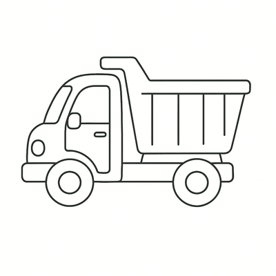 Dump Truck Coloring Pages for Kids 2026 – New and Beautiful Designs