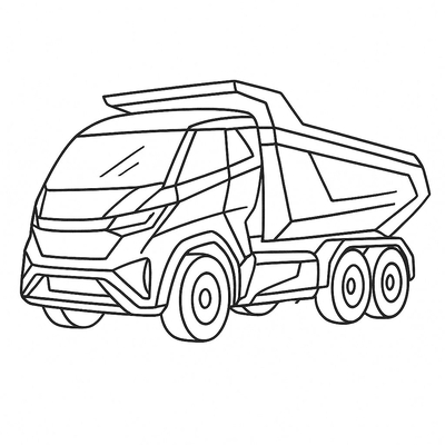 Dump Truck Coloring Pages for Kids 2026 – New and Beautiful Designs