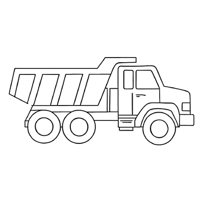 Dump Truck Coloring Pages for Kids 2026 – New and Beautiful Designs